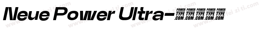 Neue Power Ultra字体转换